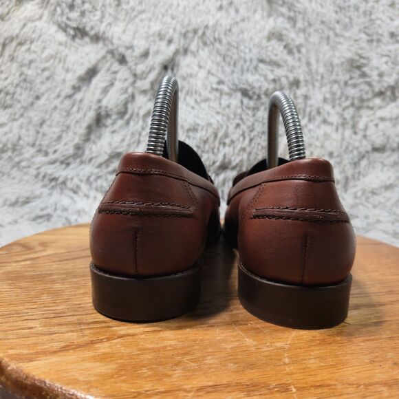 Sezane Andrea Natural Heritage Womens Size 8 EU 38 Warm Brown Leather Loafers - Picture 4 of 12